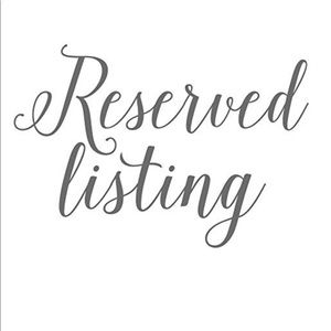 Reserved for Jennifer Hill